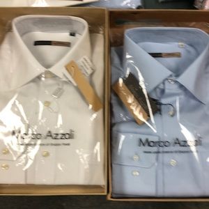 2 men’s dress shirts . Made in Italy